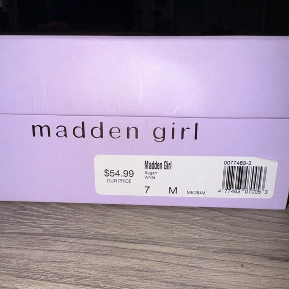 Madden Girl White and Tan Platform Sandals - Picture 6 of 6